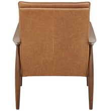 Aldric Genuine Leather Armchair & Ottoman Set